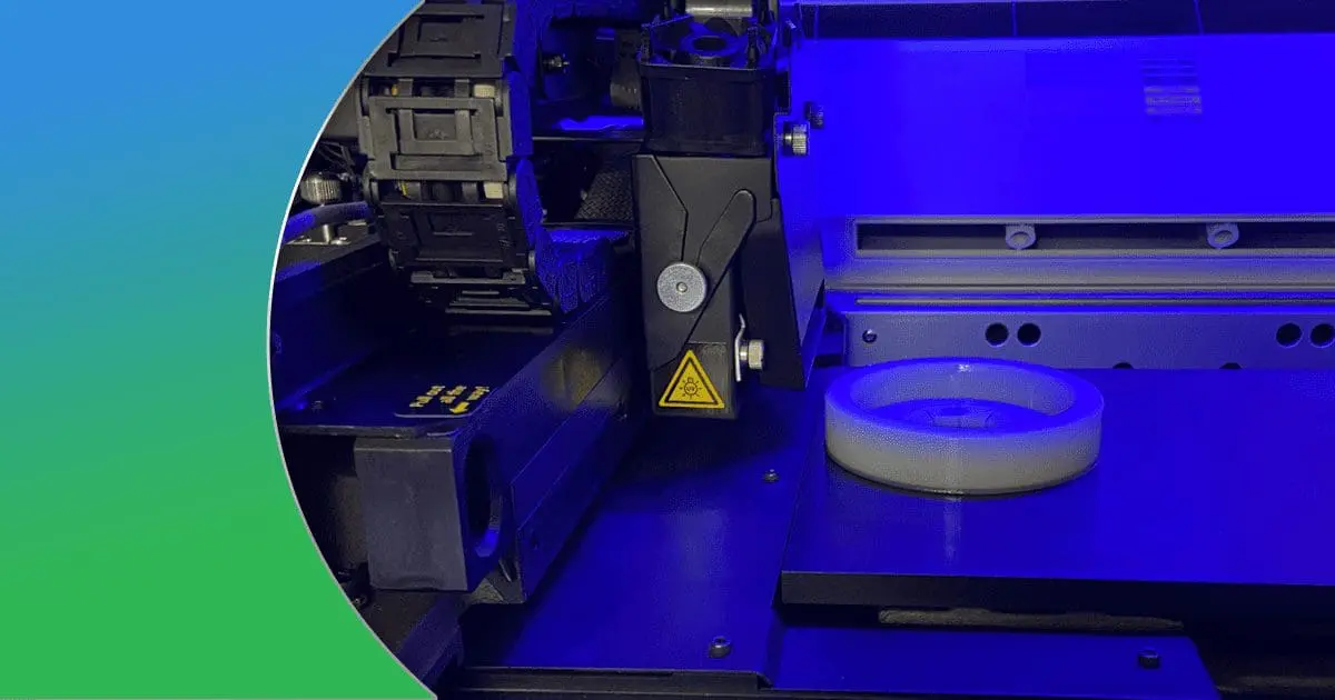 Blue 3D printing machine