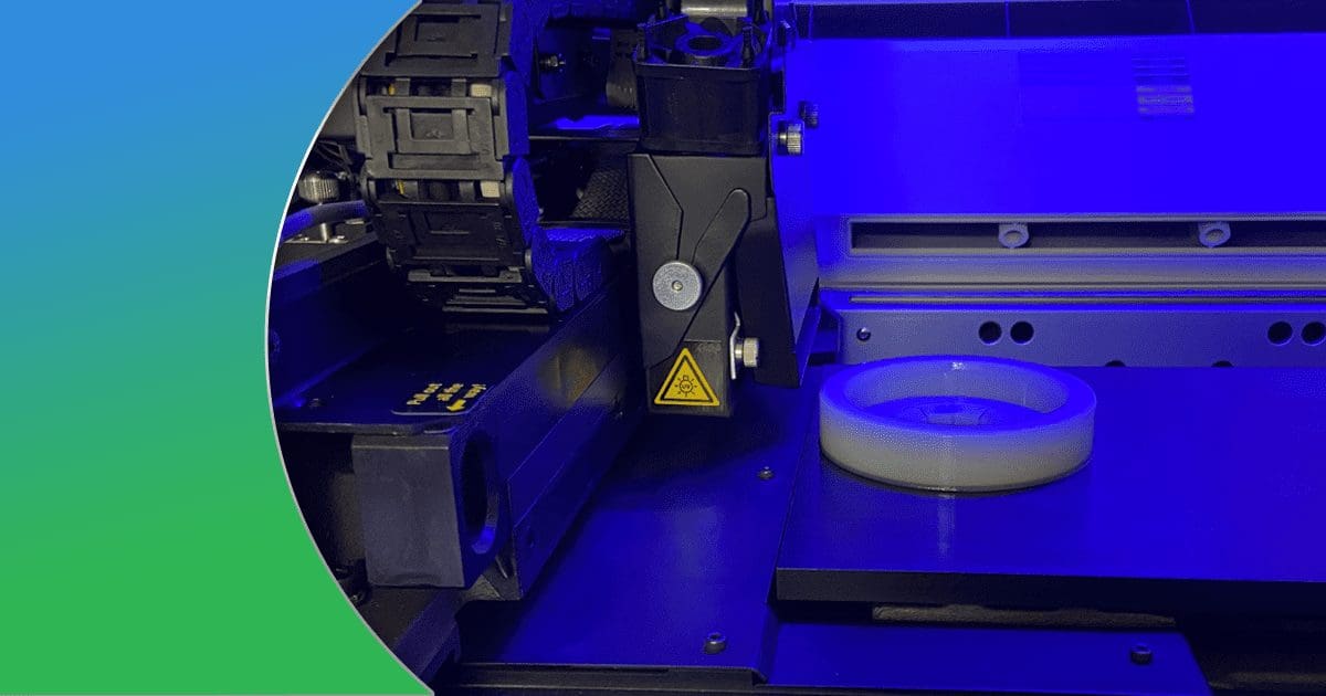 Blue 3D printing machine